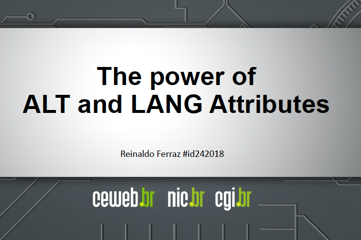The power of ALT and LANG Attributes